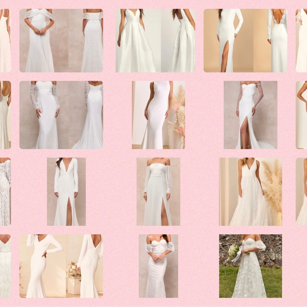 💟 Master 💟Lulus XS to 3X WEDDING DRESS LIQUIDATION  Random pull 200+ NWT & NWOT